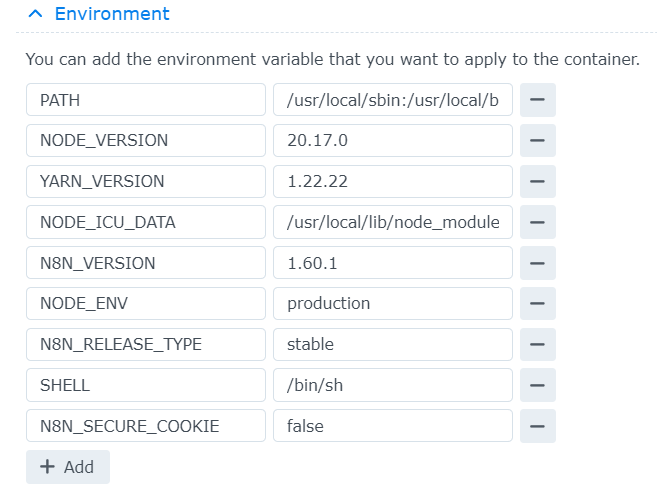 cài đặt n8n trên Synology