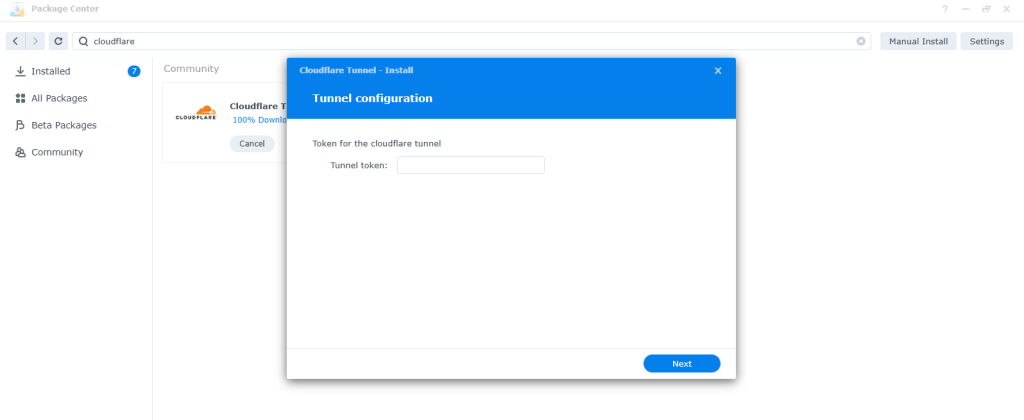 cài đặt Cloudflare Tunnel cho n8n trên Synology